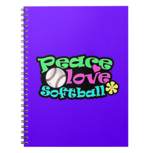 Cuaderno Paz, amor, softball