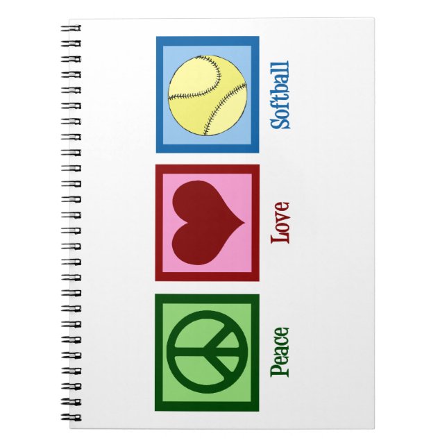 Cuaderno Paz Amor Softbol (Frente)