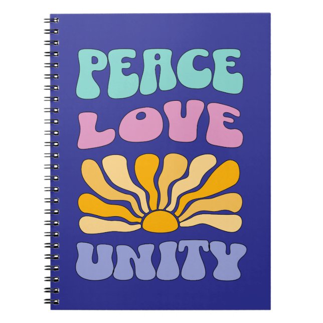Cuaderno Paz Amor Unidad (Frente)