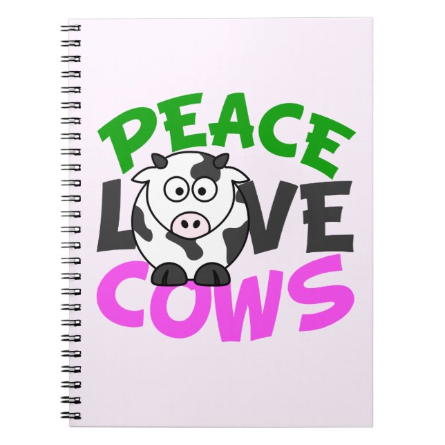 Cuaderno Paz Amor Vacas (Frente)