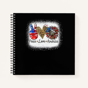 Cuaderno Paz Blanqueada Amor Enfermera América Patriótica I