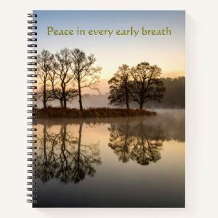 Cuaderno Paz en cada aliento temprano Zen