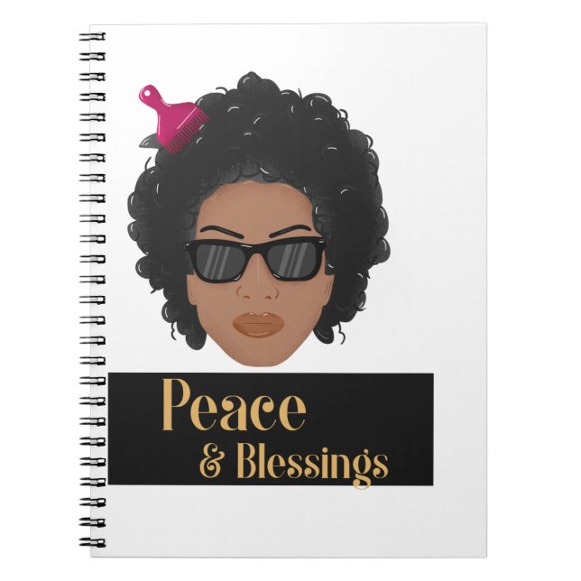 Cuaderno )Paz y bendiciones (Frente)