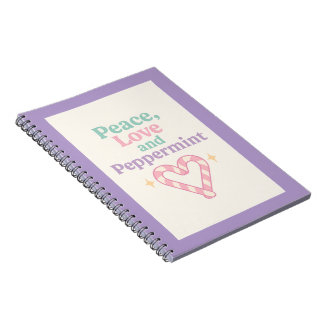 Cuaderno Peace, Love and Peppermint