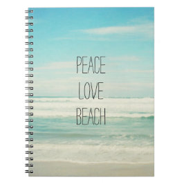 Cuaderno Peace Love Beach