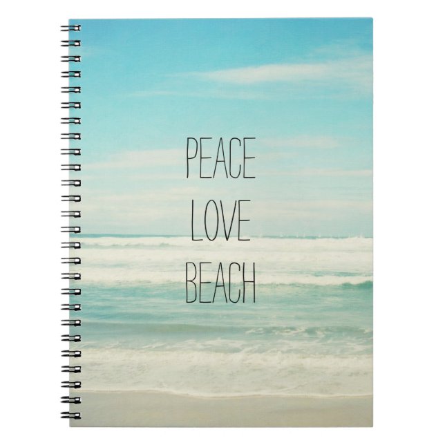 Cuaderno Peace Love Beach (Frente)