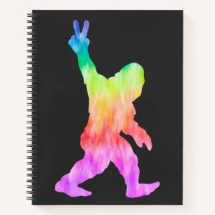 Cuaderno Peace Love Bigfoot