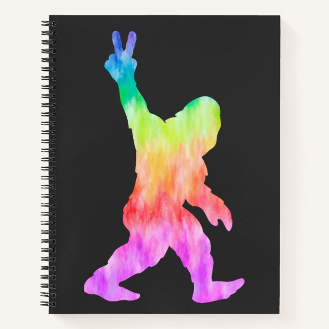 Cuaderno Peace Love Bigfoot (Anverso)