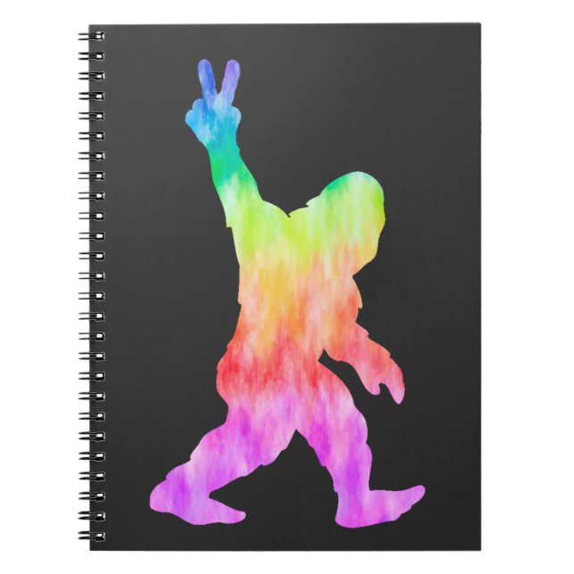 Cuaderno Peace Love Bigfoot (Frente)