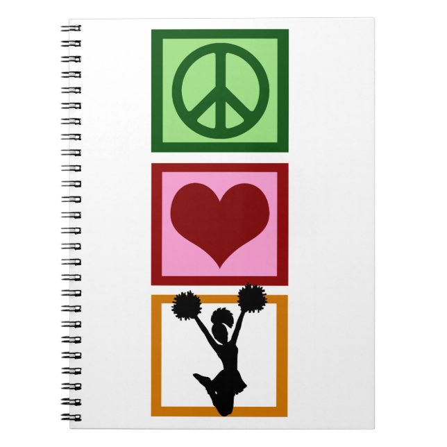 Cuaderno Peace Love Cheerning (Frente)