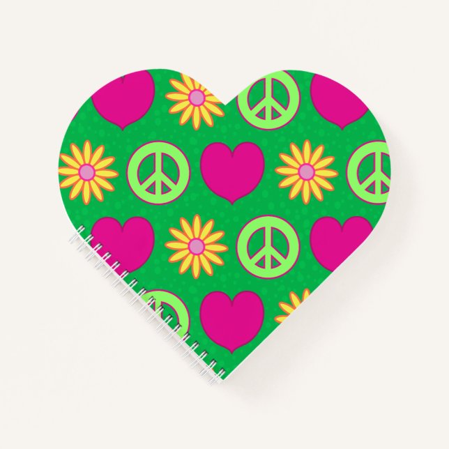 Cuaderno Peace Love Daisies (Anverso)