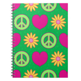 Cuaderno Peace Love Daisies