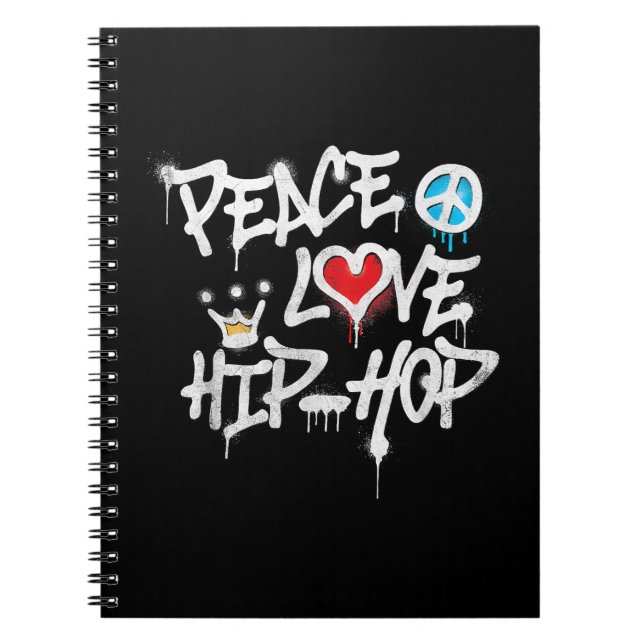 Cuaderno Peace Love Hip Hop Dance (Frente)