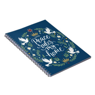 Cuaderno Peace Rules My Home