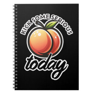 Cuaderno Peach Booty Patea Algún Serio Trasero Hoy Motivado