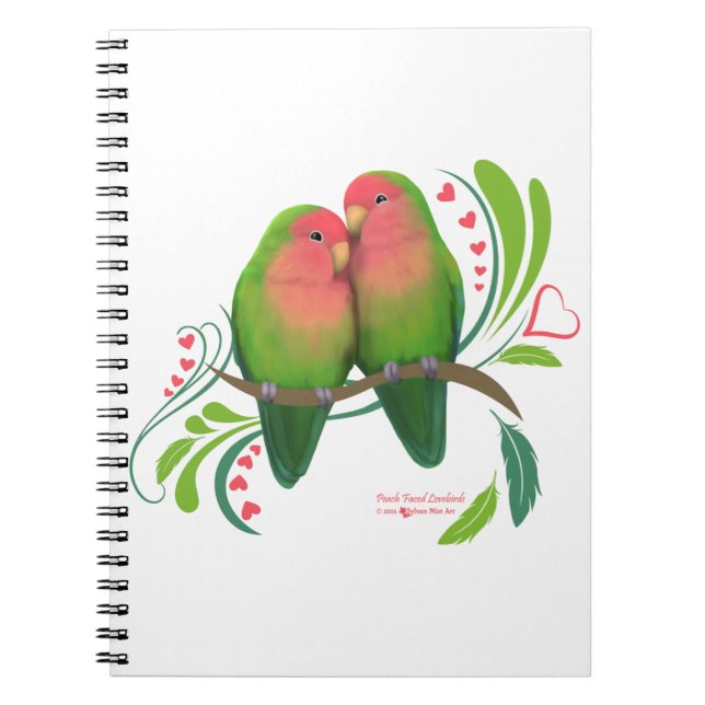 Cuaderno Peach Faced Love Birds (Frente)