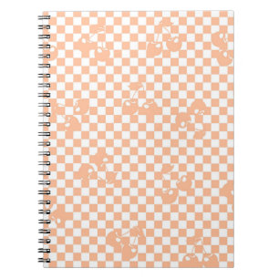 Cuaderno Peach Fuzz Cherry Gingham Pattern
