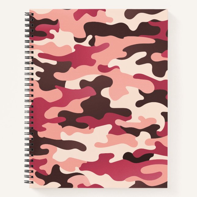 Cuaderno Peach Urban Camo Pink Brown Ruby Red (Anverso)