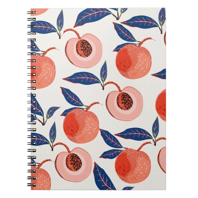 Cuaderno Peaches Apricot Sale Fondo Crema (Frente)