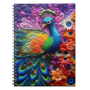 Cuaderno Peacock 3D
