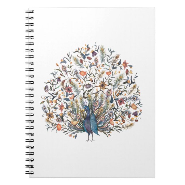 Cuaderno Peacock acuático (Frente)