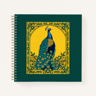 Cuaderno Peacock Art Nouveau
