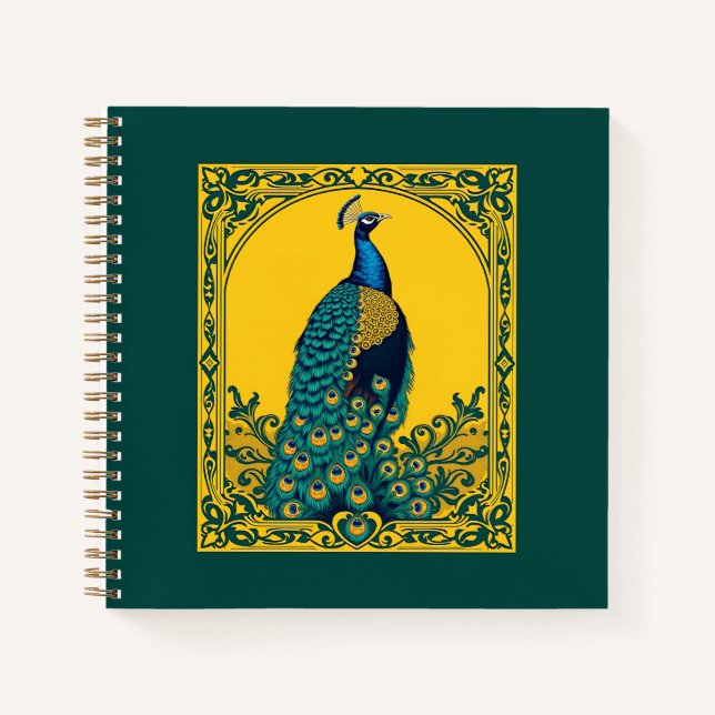 Cuaderno Peacock Art Nouveau (Anverso)