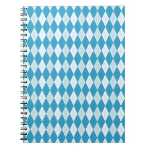 Cuaderno Peacock Azul Argyle Pequeño Forma de Diamante