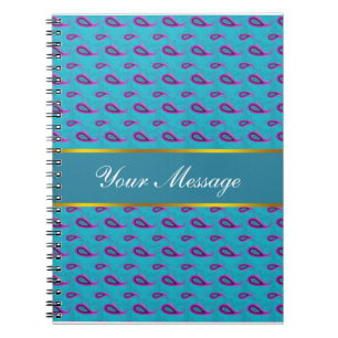 Cuaderno Peacock Blue Paisley