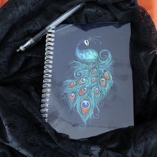 Cuaderno Peacock Feathers Peacocks Verde azulados