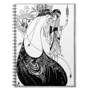 Cuaderno Peacock Skirt Beardsley Art Nouveau