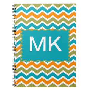 Cuaderno Peacock Vibrant Tribal Zigzag