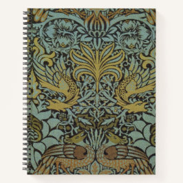 Cuaderno Peacock y Dragón (por William Morris)
