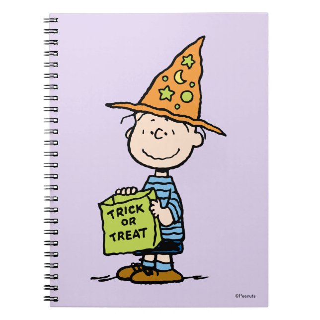 Cuaderno Peanuts Linus Mago Truco o Trato (Frente)