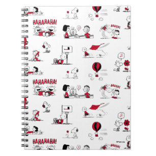 Cuaderno PEANUTS Patrón rojo y negro