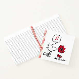 Cuaderno PEANUTS   Patrón rojo y negro