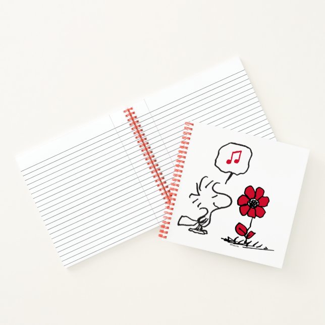 Cuaderno PEANUTS | Patrón rojo y negro (Interior)