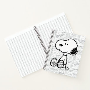 Cuaderno PEANUTS Snoopy on Black White Comics
