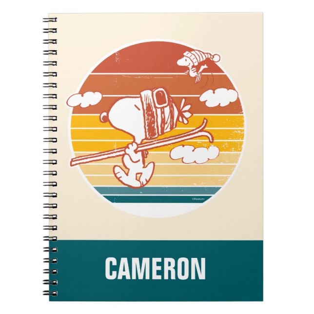 Cuaderno Peanuts | Snoopy & Woodstock Ski Trip (Frente)