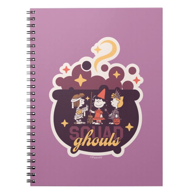 Cuaderno Peanuts Squad Ghouls Caldero de Halloween (Frente)