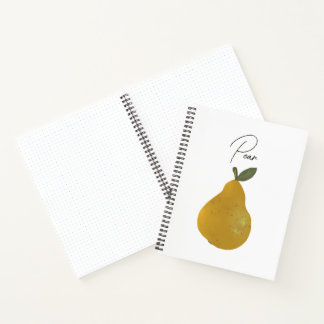 Cuaderno Pear Fruit Illustration 