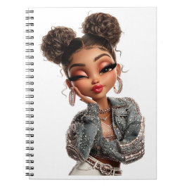 Cuaderno  Pearl Pout Glam Girl Spiral Photo Notebook