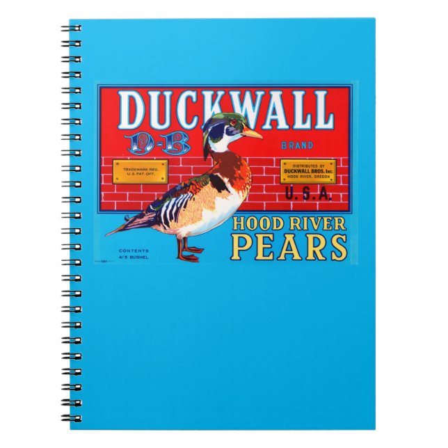 Cuaderno Pears Duckwall Hood River (Frente)