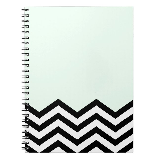 Cuaderno Pedazo de Chevron de la menta (Frente)