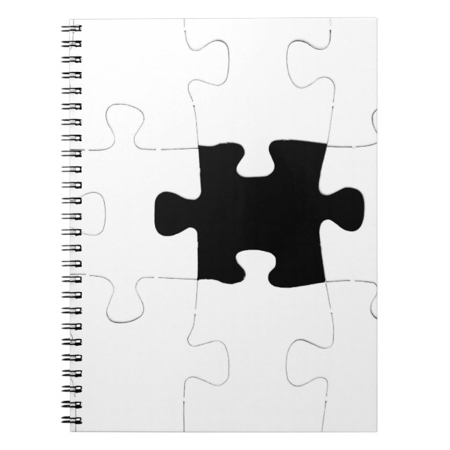 Cuaderno Pedazo que falta del rompecabezas (Frente)