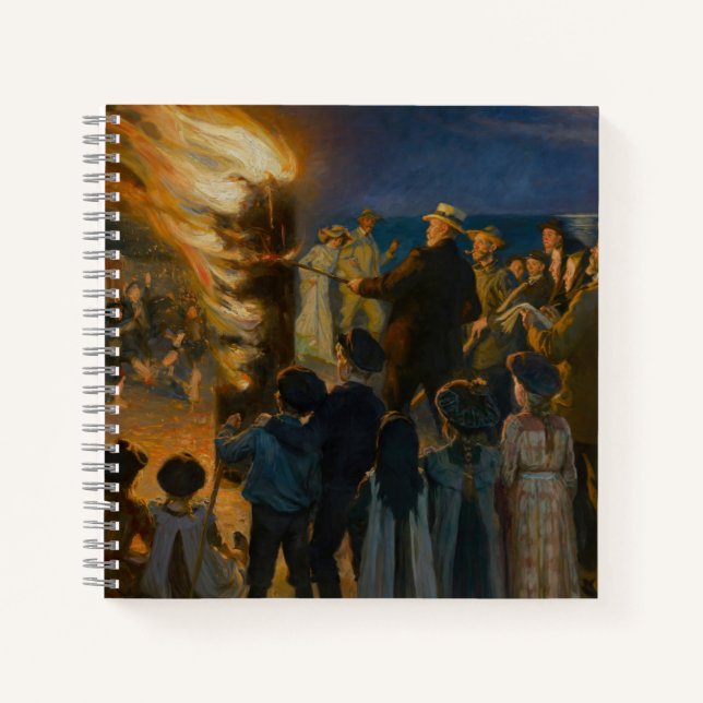 Cuaderno Peder Severin Kroyer - Hoguera de la víspera de Sa (Anverso)