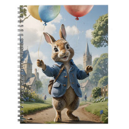 Cuaderno Pedro el conejo con globos
