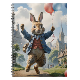 Cuaderno Pedro el conejo con globos