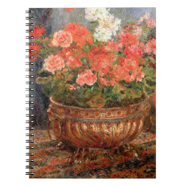 Cuaderno Pedro geranios de Renoir un | en un lavabo de (Frente)