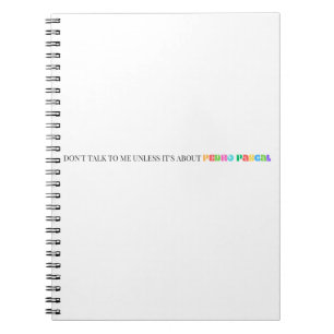 Cuaderno Pedro Pascal Gracioso Diario de notas arco iris